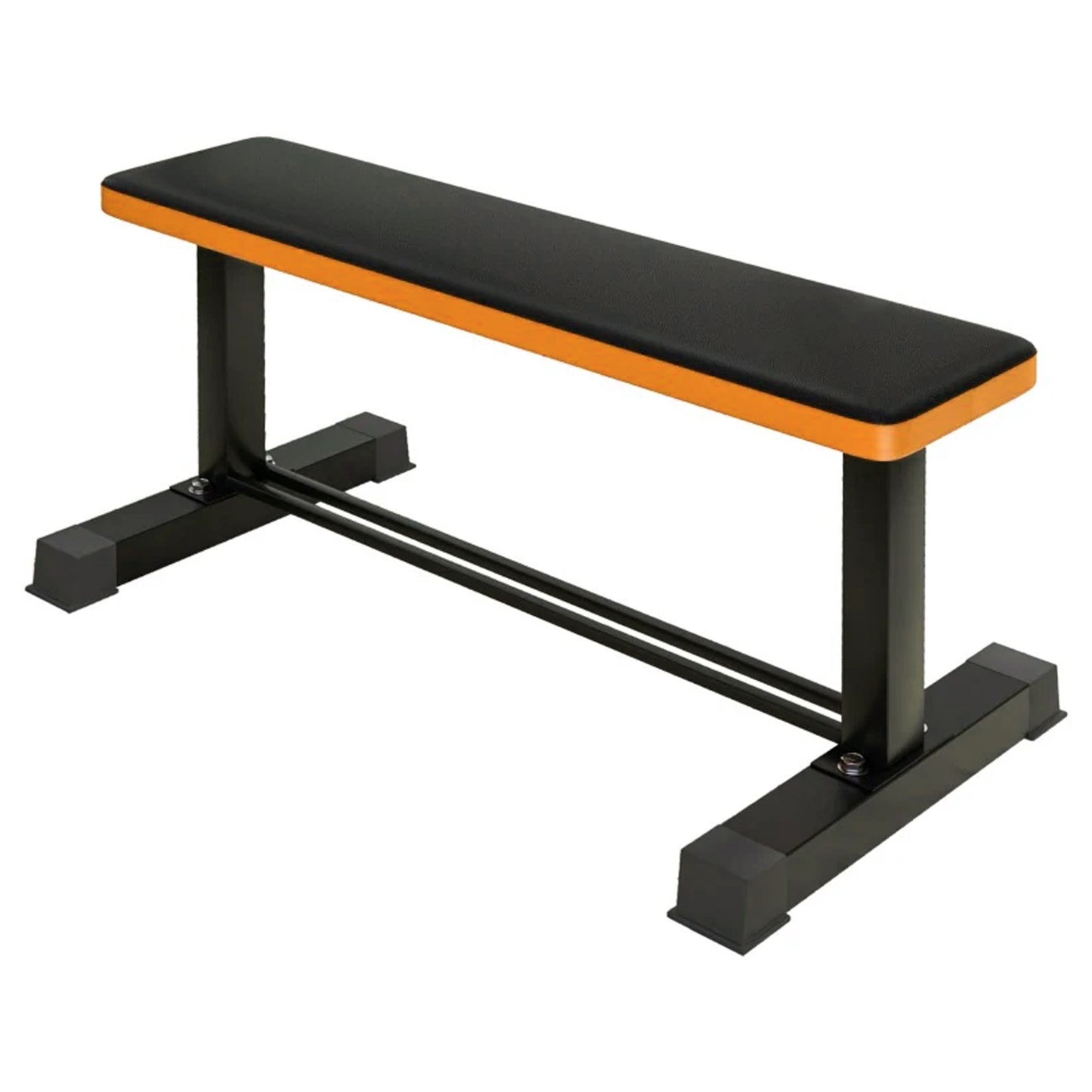 Heavy-Duty Flat Weight Bench with Dumbbell Rack – Durable Steel Workout Bench for Home Gym Strength Training, Compact Design for Dumbbell Storage & Lifting Exercises