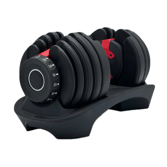 40kg Adjustable Dumbbell 17-in-1 System - Quick Dial Home Gym Equipment - Space-Saving Design - Multiple Weight Settings - Non-Slip Handle for Strength Training - Compact Home Workout Solution