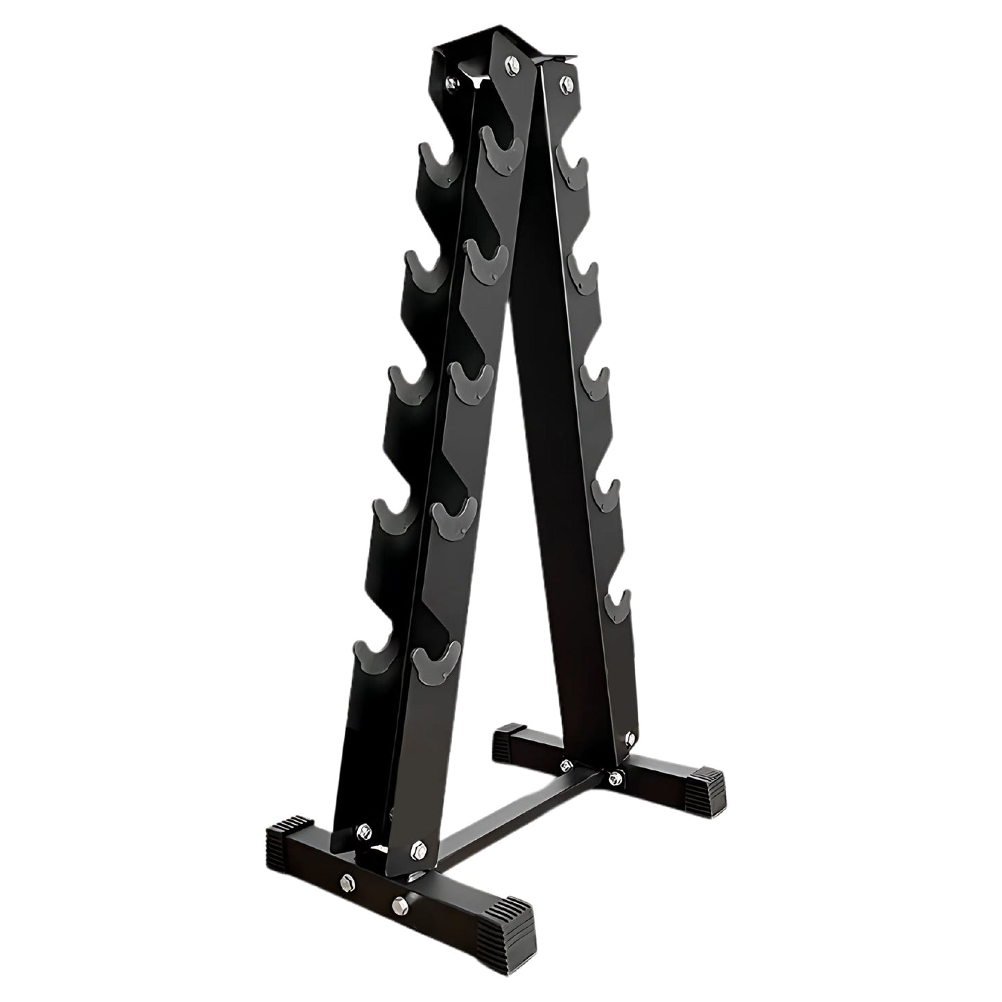 Heavy-Duty Dumbbell Storage Rack - Multi-Tier Design for Home Gym & Commercial Fitness - Available in 3, 4, 5 & 6-Tier Options - Premium Workout Weight Organization System - Steel Construction