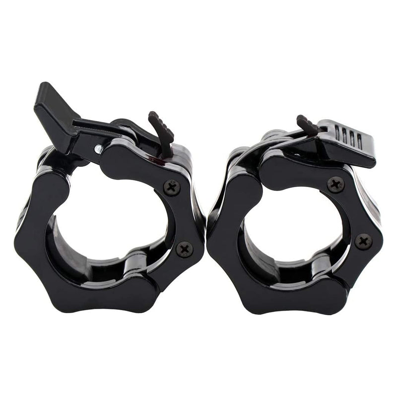 Olympic Barbell Collars 2'' – Quick-Release Locking Clamps, Heavy-Duty ABS for Weightlifting, CrossFit & Home Gym