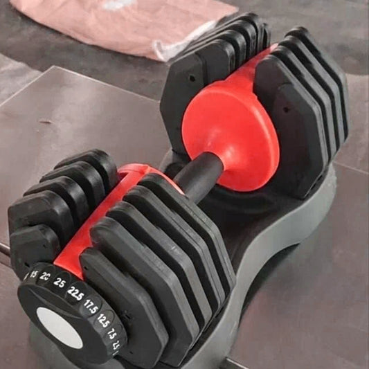 25kg Pair Adjustable Dumbbell – 10-in-1 Weight Set with Safety Lock & Quick Dial | 2.5kg to 25kg Range | Space-Saving Strength Equipment for Home Gym Workouts