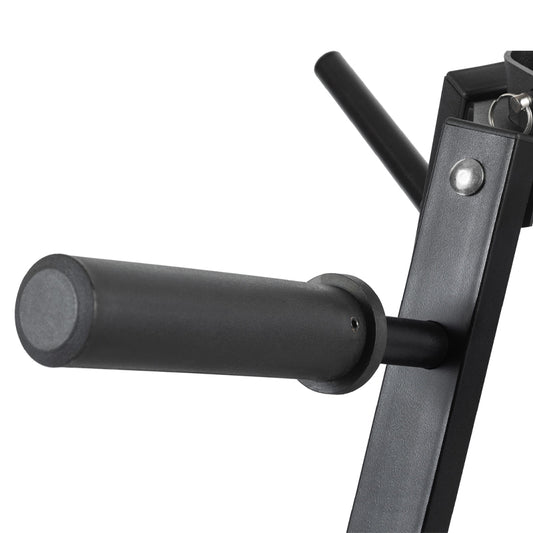 Heavy-Duty Vertical Weight Disc & Dumbbell Storage Rack - 300kg Capacity with 6 Fasten Clamps - Compact Space-Saving Design for Home Gym - 5cm Olympic Plate & Weight Organiser - Steel Frame