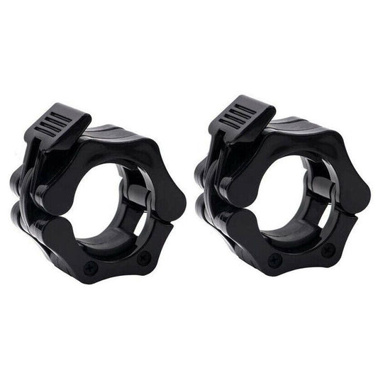 Olympic Barbell Collars 2'' – Quick-Release Locking Clamps, Heavy-Duty ABS for Weightlifting, CrossFit & Home Gym