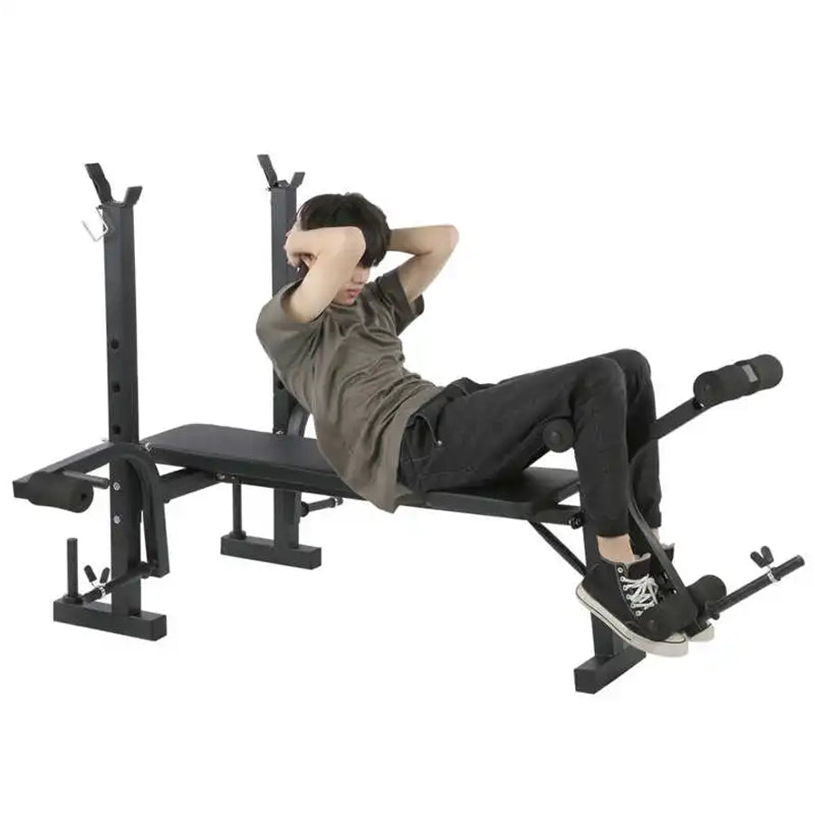 All-in-One Multi Gym Bench, Adjustable & Foldable Alloy Steel, Incline Press, Pulley System, Squat Rack, Bar Support – Full Body Home Workout, 250kg Max