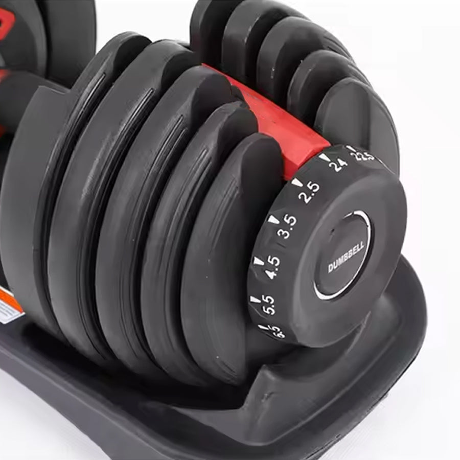 Adjustable Dumbbell Stand – Heavy-Duty Space-Saving Rack for 24kg & 40kg Dumbbells with Safety Strap – Compact Home Gym Weight Storage