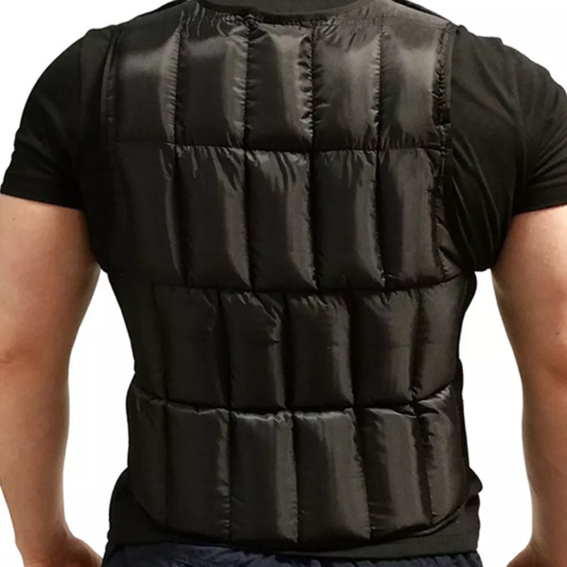 Adjustable Weighted Vest 10kg-20kg with 38 Weight Bags - Premium Resistance Training Vest for Running, HIIT, Strength Training - Customisable Fitness Equipment for Men and Women - Black Training Vest