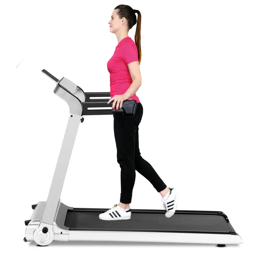 T103 Folding Treadmill - Compact Home Running Machine with 14km/h Motor - Space-Saving Design with LED Display - Powerful 750W Treadmill for Walking Jogging and High-Intensity Workouts