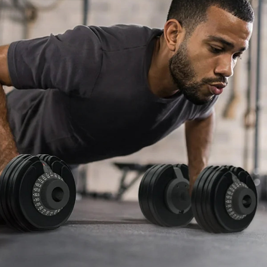 32.5kg Adjustable Dumbbell – 12-in-1 Quick Select Dumbbell | Weight Range 5kg–32.5kg | Space-Saving Strength Equipment for Home Gym