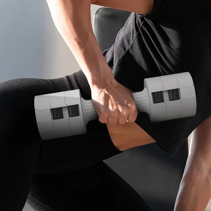3-in-1 Adjustable Dumbbell Pair – 2x2.5kg or 2x10kg | Compact Dumbbells Set for Women & Men | Adjustable Free Weights for Home Gym Fitness Training