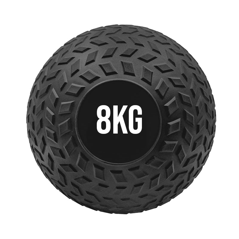 Premium Treaded Slam Balls - Heavy-Duty No-Bounce Fitness Medicine Ball for Explosive Power Training - Rugged Core Strength and Conditioning Equipment - Textured Grip Medicine Balls for Home Gym