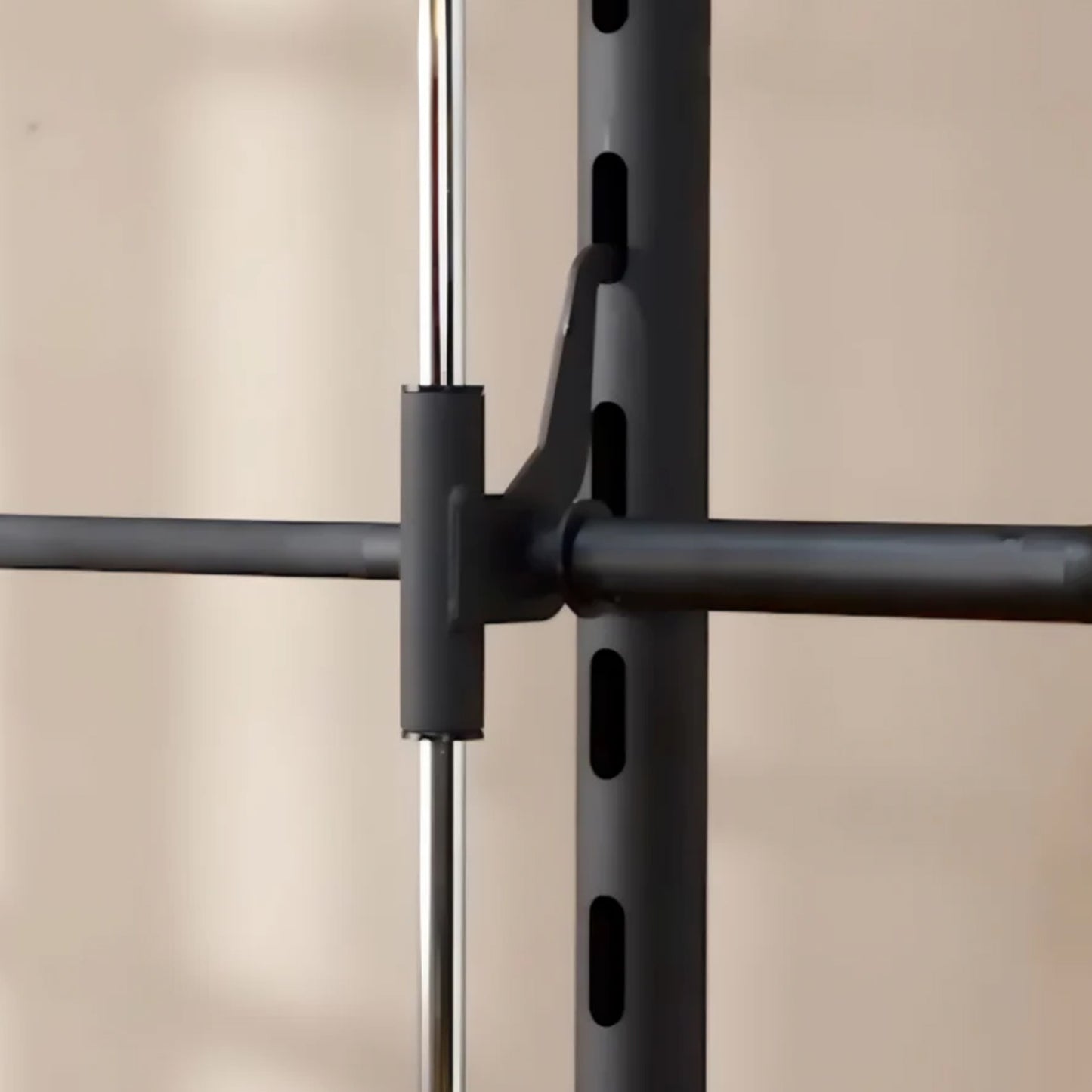 Premium Smith Machine Squat Rack with Pull-Up Bar - Adjustable Height Heavy Duty Steel Frame - Multi-Function Weight Training Station for Home Gym - 550 LBS Capacity - Perfect for All Fitness Levels