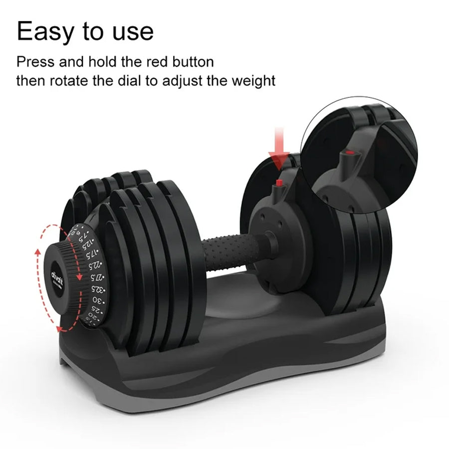 32.5kg Adjustable Dumbbell – 12-in-1 Quick Select Dumbbell | Weight Range 5kg–32.5kg | Space-Saving Strength Equipment for Home Gym