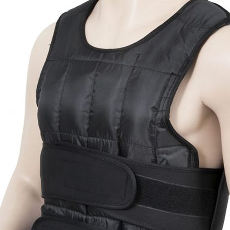 Adjustable Weighted Vest 10kg-20kg with 38 Weight Bags - Premium Resistance Training Vest for Running, HIIT, Strength Training - Customisable Fitness Equipment for Men and Women - Black Training Vest