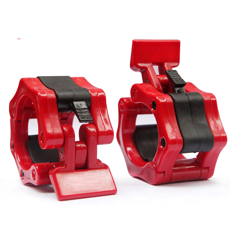 Olympic Barbell Collars 2'' – Quick-Release Locking Clamps, Heavy-Duty ABS for Weightlifting, CrossFit & Home Gym