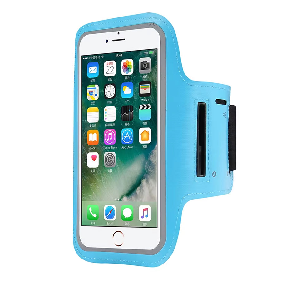 Adjustable Sports Armband Phone Holder for Running and Gym Workouts - Compatible with iPhone, Samsung, Large Screen Phones - Waterproof Running Case with Key Pocket and Card Slot for Exercise