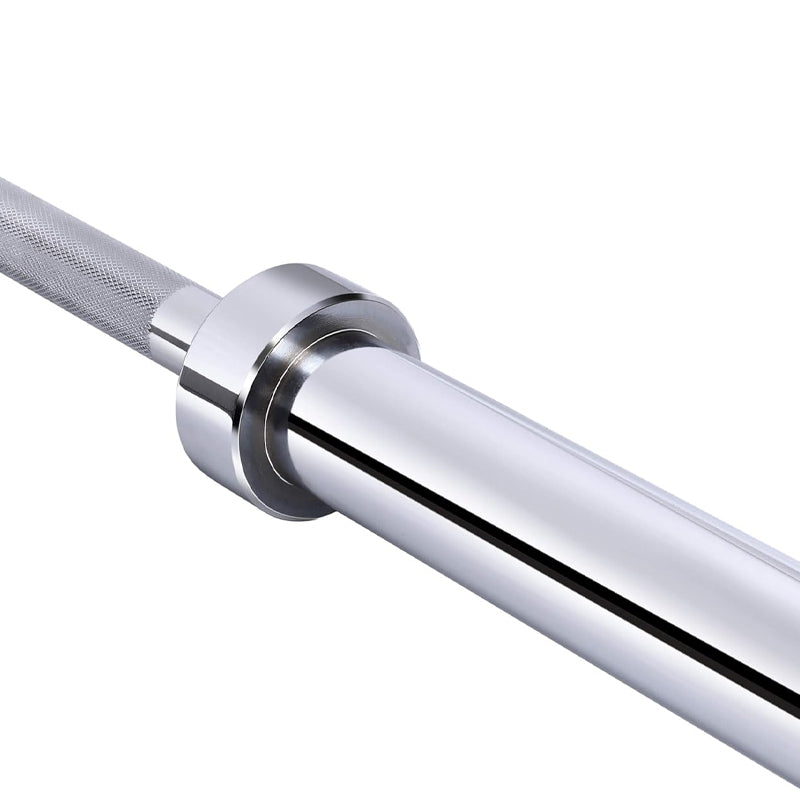 Olympic 2'' Barbell – Heavy-Duty Steel Training Bar with Spring Collars – 4ft to 7ft Options for Home Gym & Weightlifting