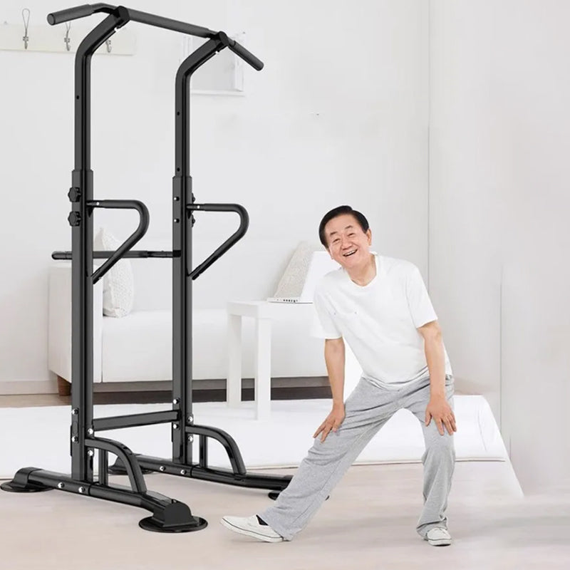Pull-Up & Dip Station Power Tower – Adjustable Height Multi-Function Workout Stand for Home Gym | Full Body Strength Training for Men, Women & Teenagers