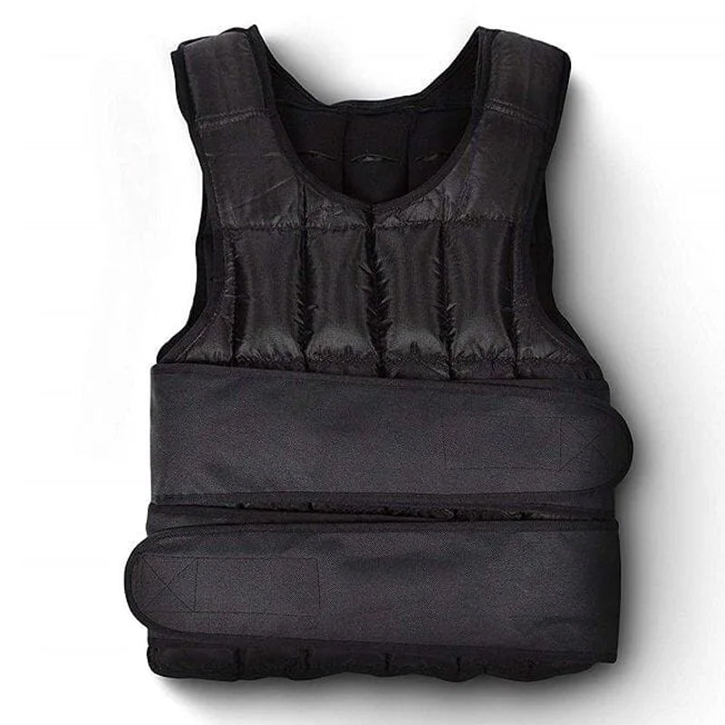 Adjustable Weighted Vest 10kg-20kg with 38 Weight Bags - Premium Resistance Training Vest for Running, HIIT, Strength Training - Customisable Fitness Equipment for Men and Women - Black Training Vest