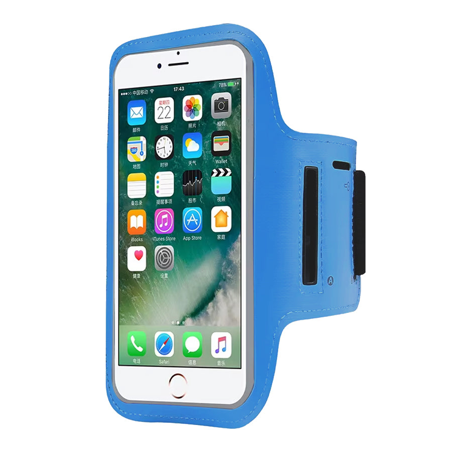 Adjustable Sports Armband Phone Holder for Running and Gym Workouts - Compatible with iPhone, Samsung, Large Screen Phones - Waterproof Running Case with Key Pocket and Card Slot for Exercise