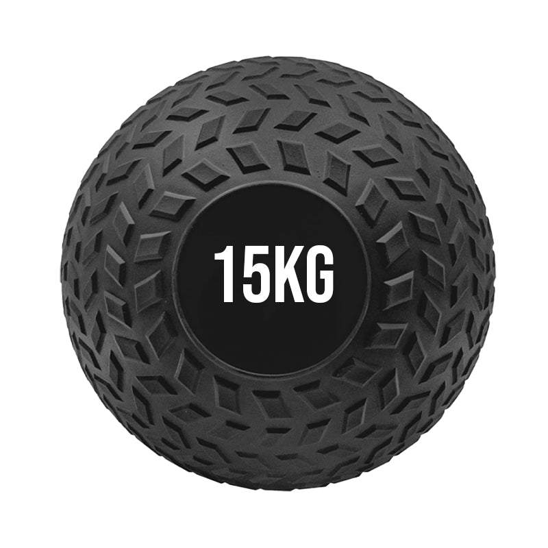 Premium Treaded Slam Balls - Heavy-Duty No-Bounce Fitness Medicine Ball for Explosive Power Training - Rugged Core Strength and Conditioning Equipment - Textured Grip Medicine Balls for Home Gym
