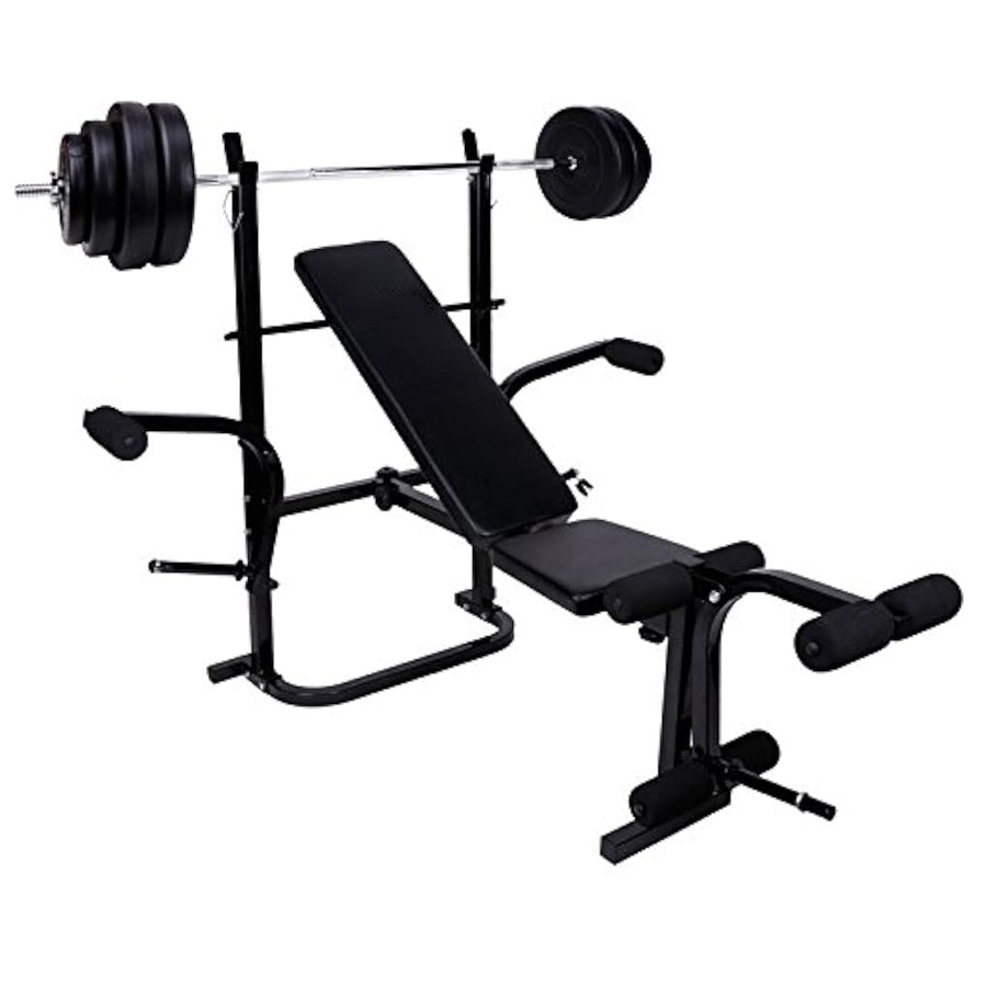 All-in-One Multi Gym Bench, Adjustable & Foldable Alloy Steel, Incline Press, Pulley System, Squat Rack, Bar Support – Full Body Home Workout, 250kg Max