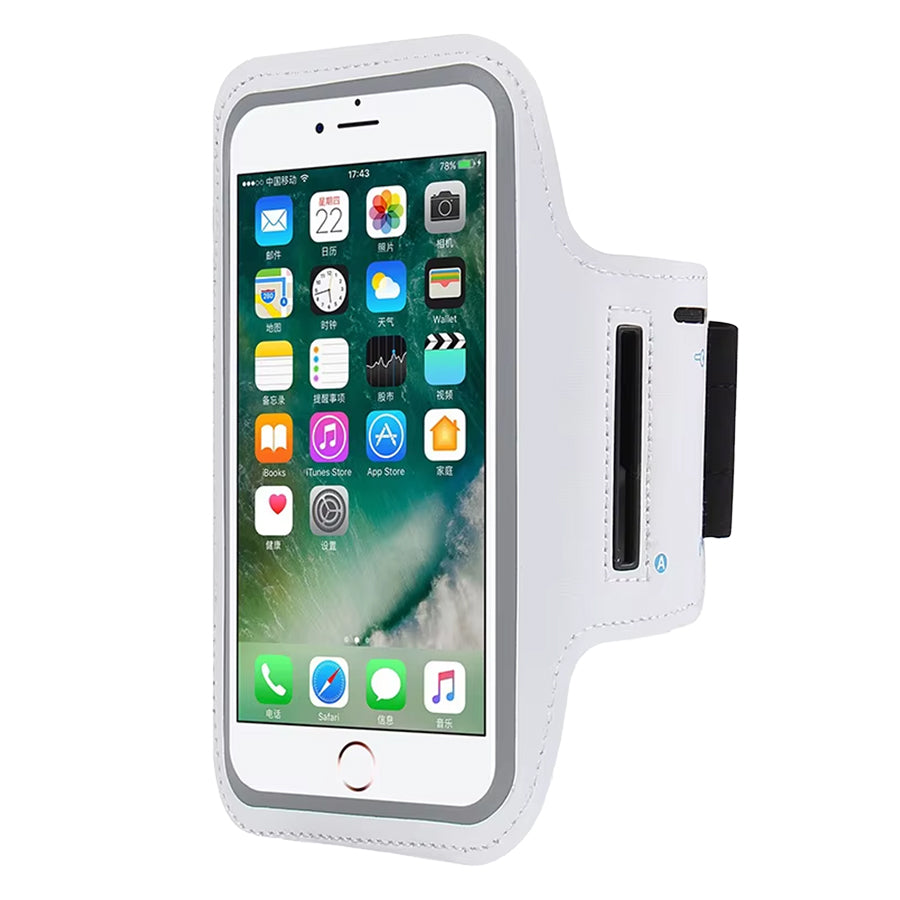 Adjustable Sports Armband Phone Holder for Running and Gym Workouts - Compatible with iPhone, Samsung, Large Screen Phones - Waterproof Running Case with Key Pocket and Card Slot for Exercise