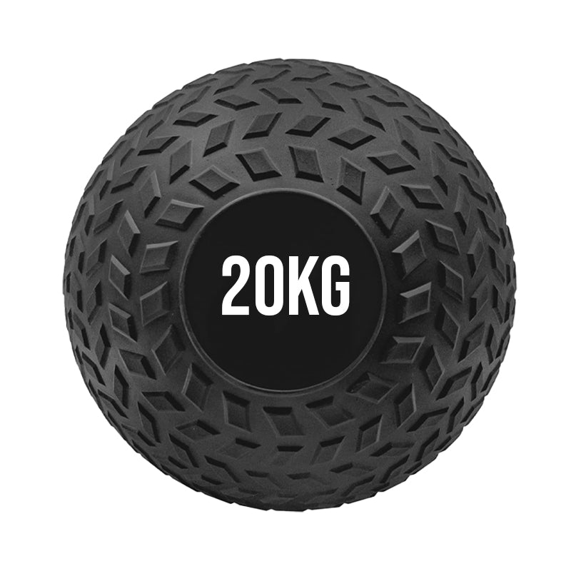 Premium Treaded Slam Balls - Heavy-Duty No-Bounce Fitness Medicine Ball for Explosive Power Training - Rugged Core Strength and Conditioning Equipment - Textured Grip Medicine Balls for Home Gym