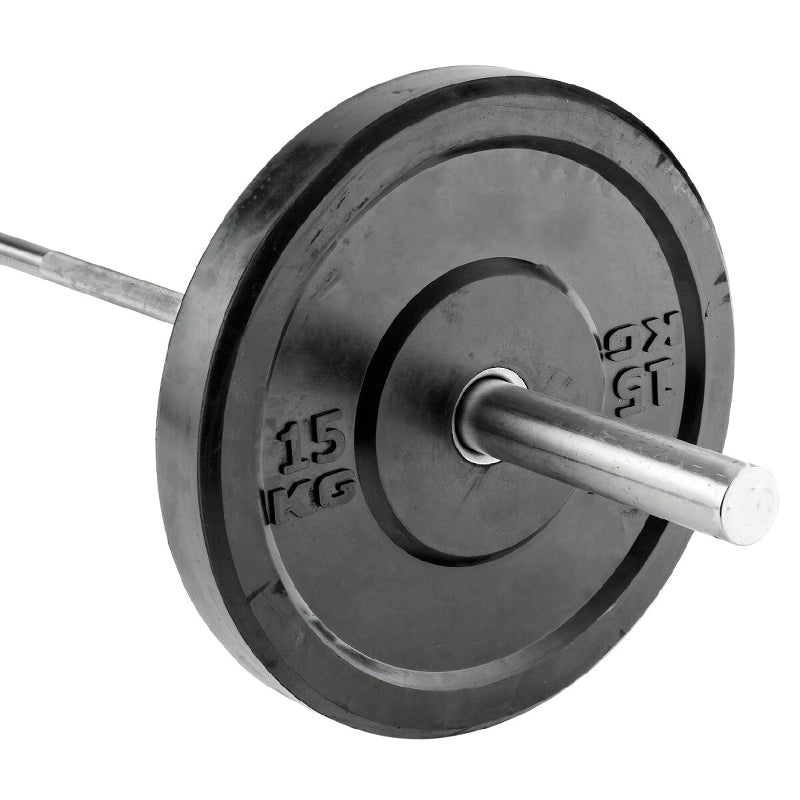 Olympic 2'' Barbell – Heavy-Duty Steel Training Bar with Spring Collars – 4ft to 7ft Options for Home Gym & Weightlifting