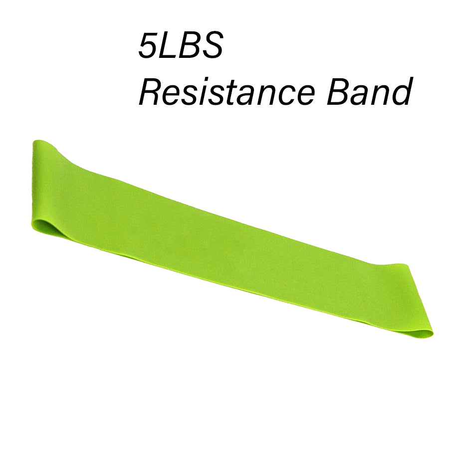 Premium Resistance Bands Light Set with 5 Different Levels - Portable Loop Bands for Strength Training, Stretching, Physio - Natural Latex Exercise Bands with Carry Case - Fitness Equipment for Home