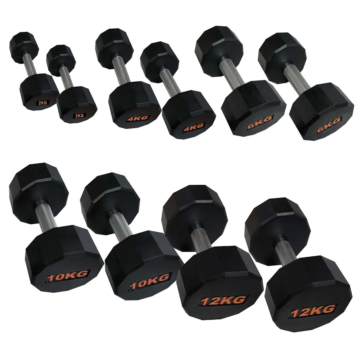 Premium Round Hex Dumbbell - Professional Fitness Equipment for Home and Commercial Gyms - Heavy-Duty Training Gear for Strength and Conditioning - High-Quality Exercise Accessories