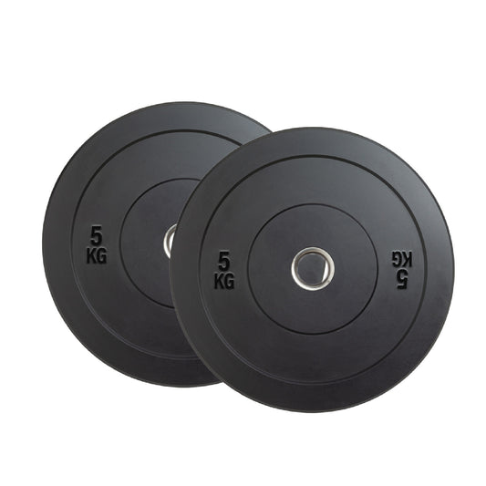 Olympic Bumper Plates – Rubber-Coated Weight Plates with 2'' Steel Insert for Weightlifting, CrossFit & Strength Training