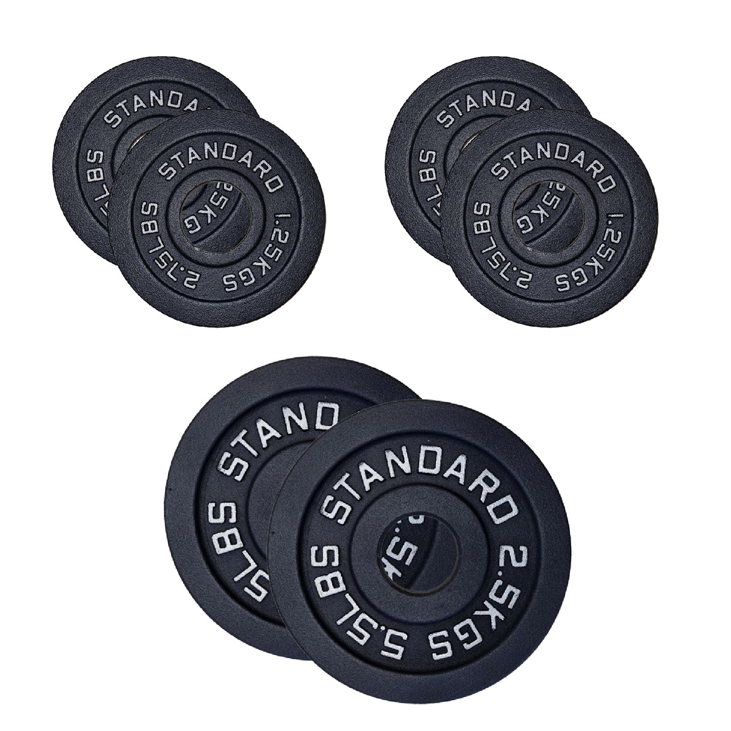 Professional Cast Iron Weight Plates – Strength Training Discs for Home & Commercial Gyms – Singles, Pairs, Sets & Optional Barbells