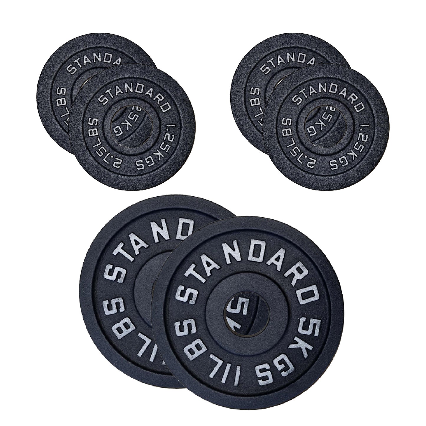 Professional Cast Iron Weight Plates – Strength Training Discs for Home & Commercial Gyms – Singles, Pairs, Sets & Optional Barbells