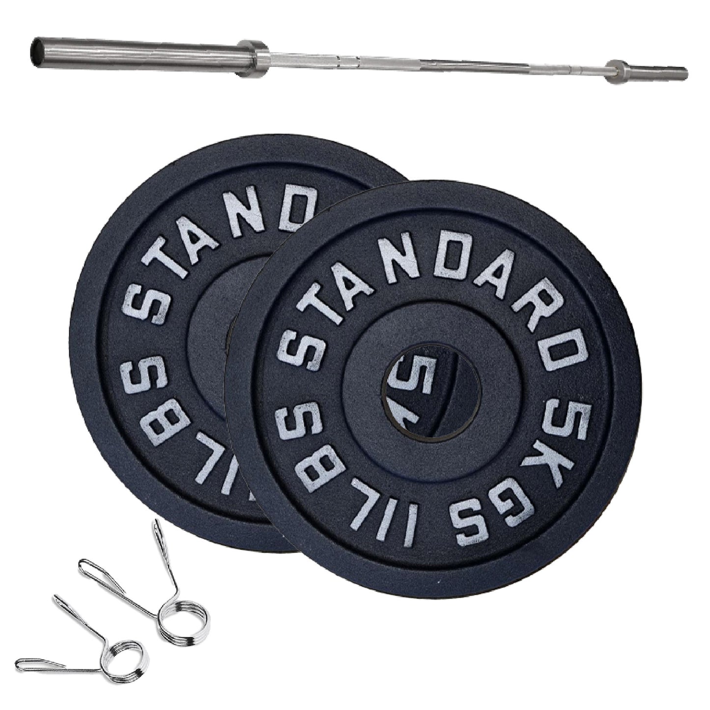 Professional Cast Iron Weight Plates – Strength Training Discs for Home & Commercial Gyms – Singles, Pairs, Sets & Optional Barbells