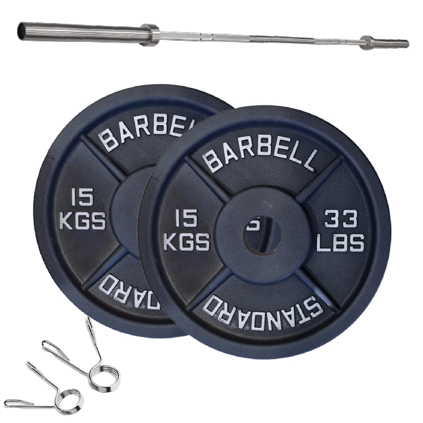 Professional Cast Iron Weight Plates – Strength Training Discs for Home & Commercial Gyms – Singles, Pairs, Sets & Optional Barbells