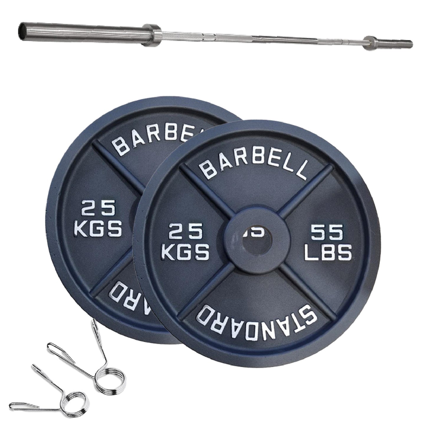Professional Cast Iron Weight Plates – Strength Training Discs for Home & Commercial Gyms – Singles, Pairs, Sets & Optional Barbells