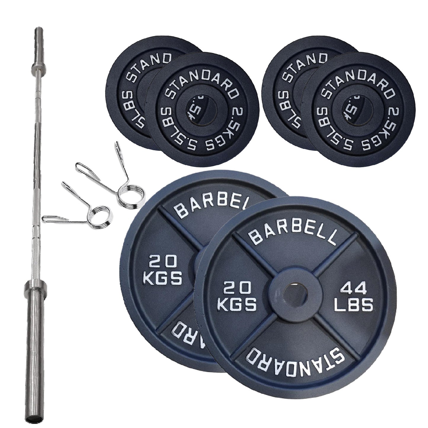 Professional Cast Iron Weight Plates – Strength Training Discs for Home & Commercial Gyms – Singles, Pairs, Sets & Optional Barbells