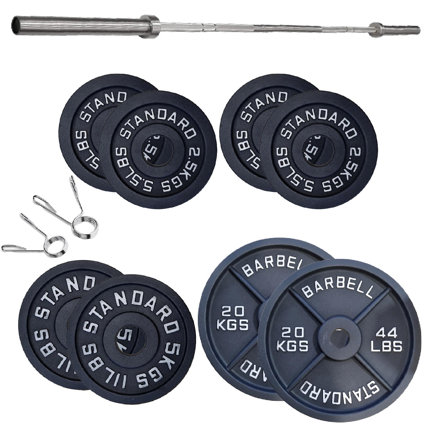 Professional Cast Iron Weight Plates – Strength Training Discs for Home & Commercial Gyms – Singles, Pairs, Sets & Optional Barbells