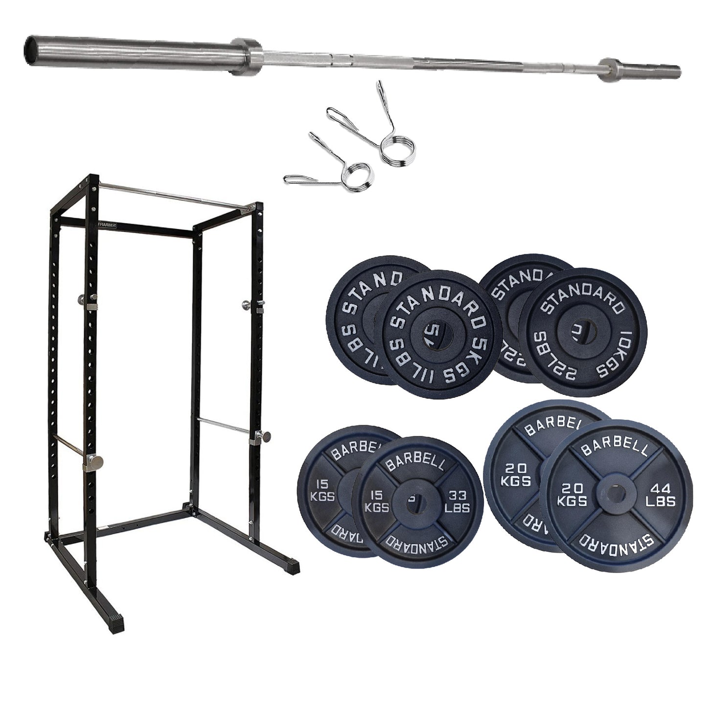 G100 Power Rack - Heavy-Duty Adjustable Squat Cage with Pull-up Bar - Commercial Grade Steel Frame for Home Gyms - Maximum Stability for Compound Lifts - Customisable with Optional Attachments
