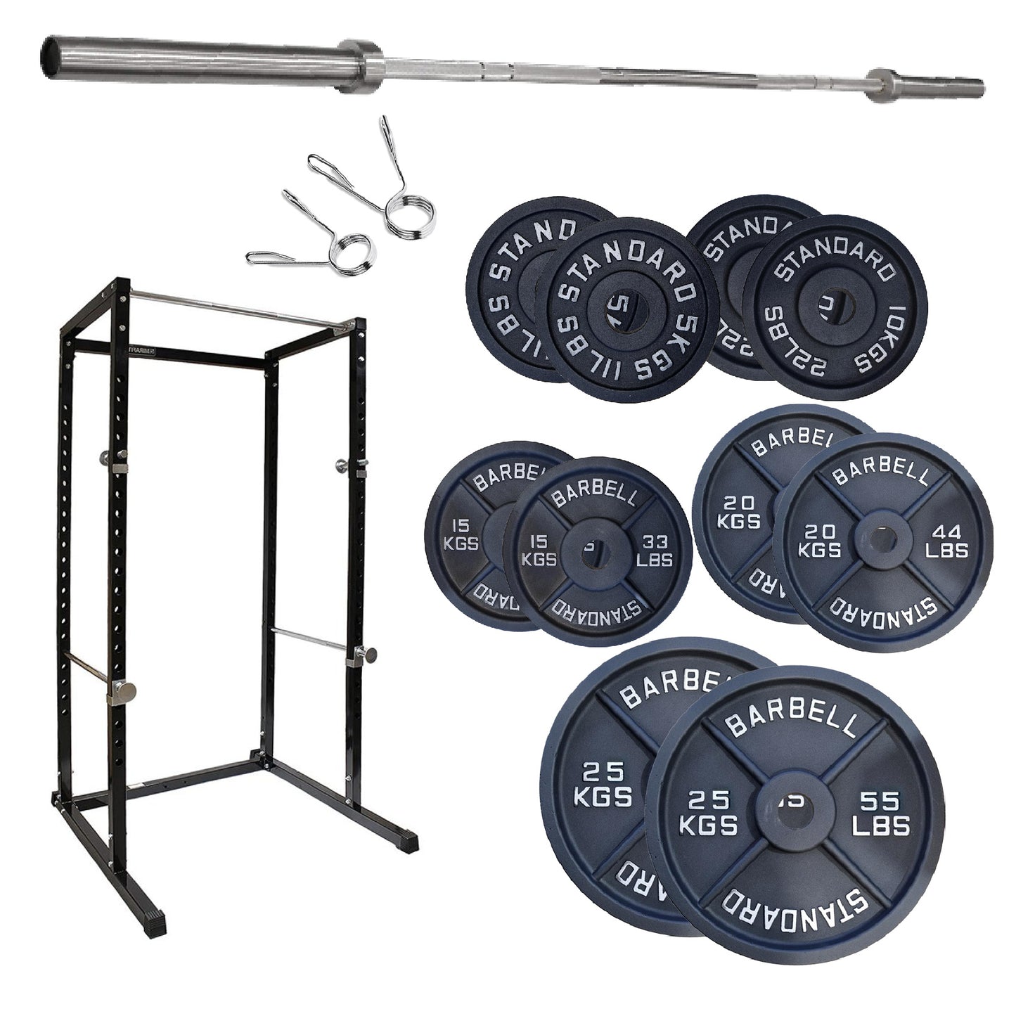 G100 Power Rack - Heavy-Duty Adjustable Squat Cage with Pull-up Bar - Commercial Grade Steel Frame for Home Gyms - Maximum Stability for Compound Lifts - Customisable with Optional Attachments