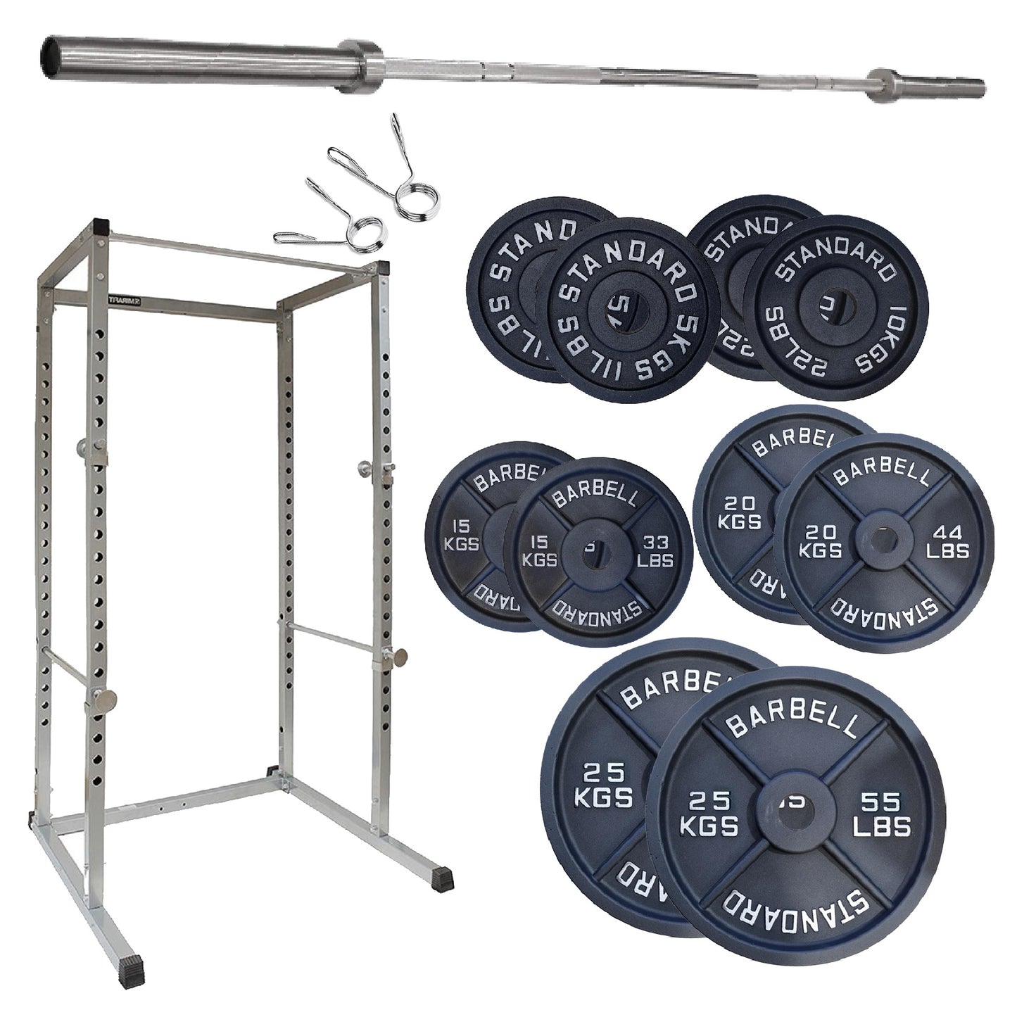 G100 Power Rack - Heavy-Duty Adjustable Squat Cage with Pull-up Bar - Commercial Grade Steel Frame for Home Gyms - Maximum Stability for Compound Lifts - Customisable with Optional Attachments