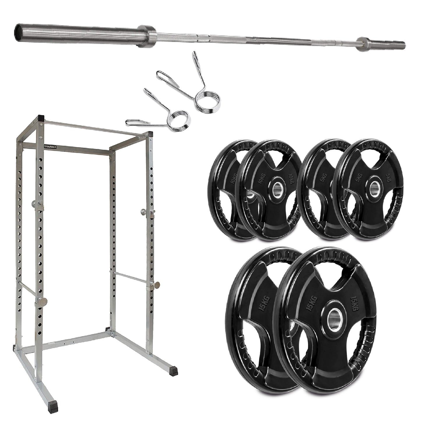 G100 Power Rack - Heavy-Duty Adjustable Squat Cage with Pull-up Bar - Commercial Grade Steel Frame for Home Gyms - Maximum Stability for Compound Lifts - Customisable with Optional Attachments