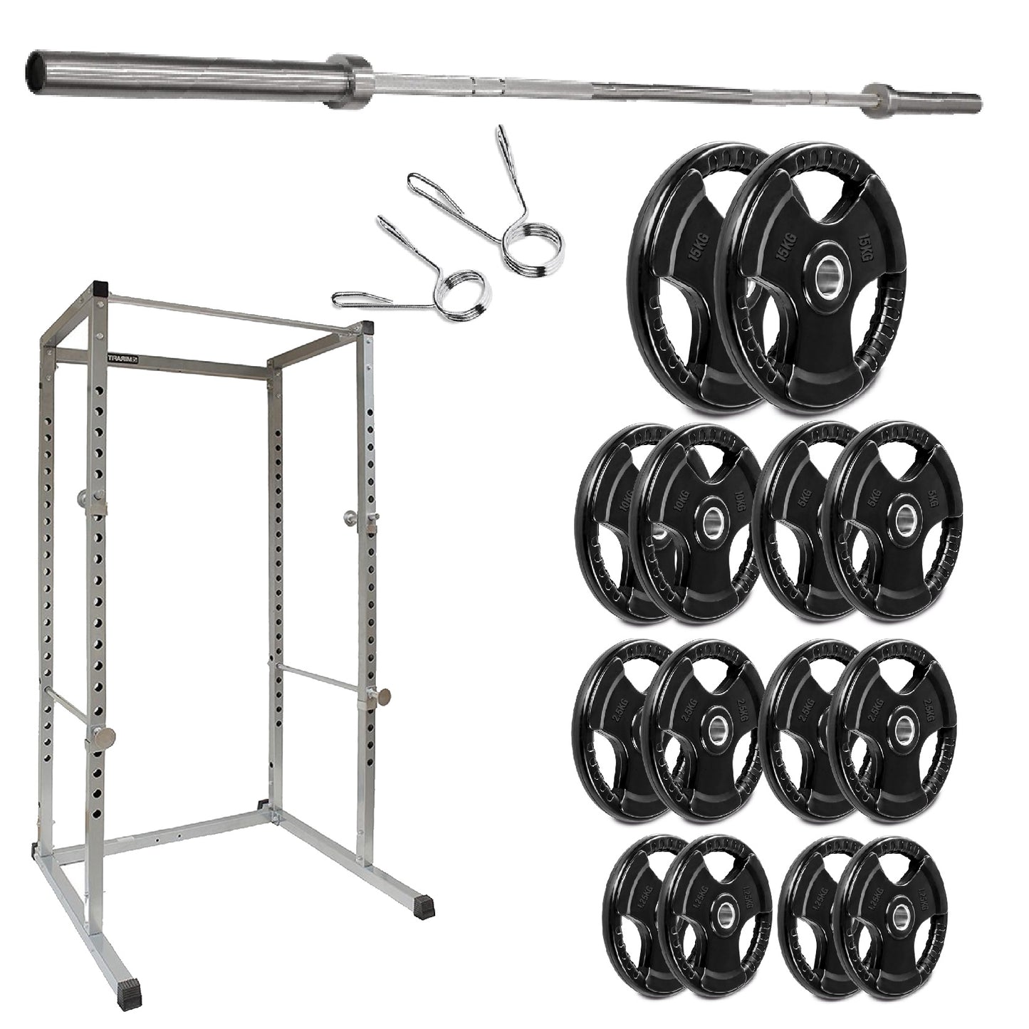 G100 Power Rack - Heavy-Duty Adjustable Squat Cage with Pull-up Bar - Commercial Grade Steel Frame for Home Gyms - Maximum Stability for Compound Lifts - Customisable with Optional Attachments