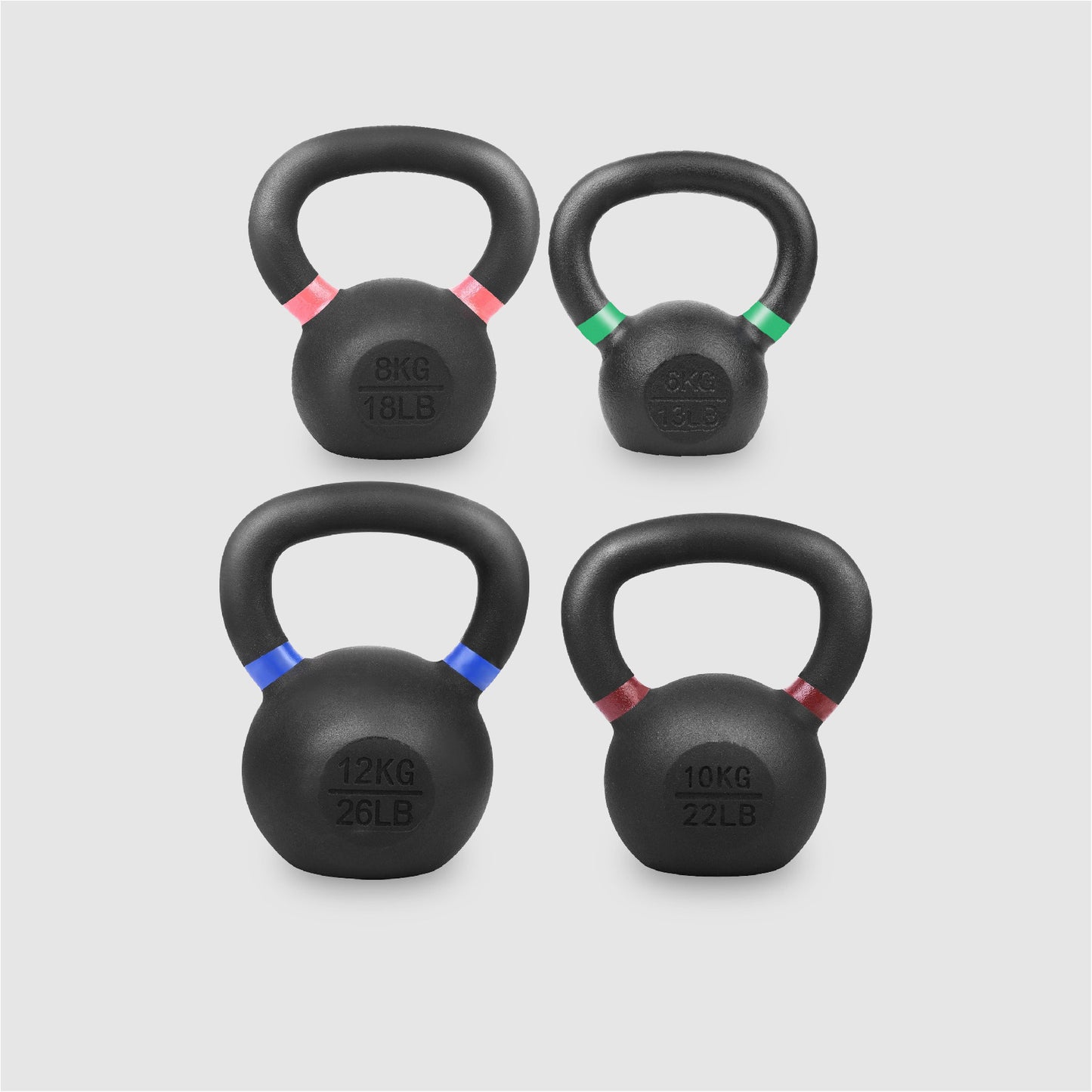 Premium Cast Iron Kettlebells - Solid Construction with Smooth Wide Handle - Multiple Weight Options for Strength Training - Home Gym Equipment for Full Body Workouts - Ideal for Swings and Lifts