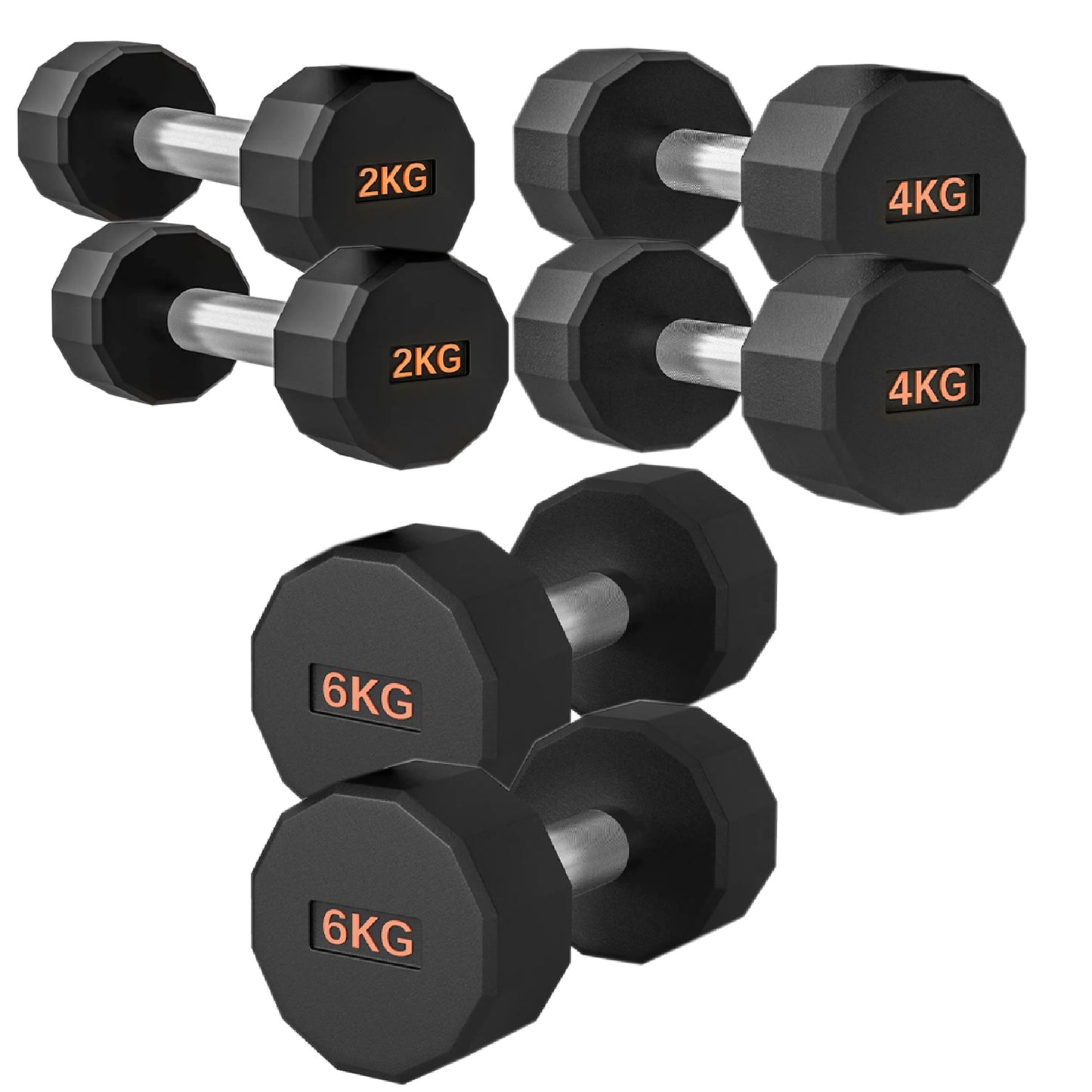 Premium Round Hex Dumbbell - Professional Fitness Equipment for Home and Commercial Gyms - Heavy-Duty Training Gear for Strength and Conditioning - High-Quality Exercise Accessories -