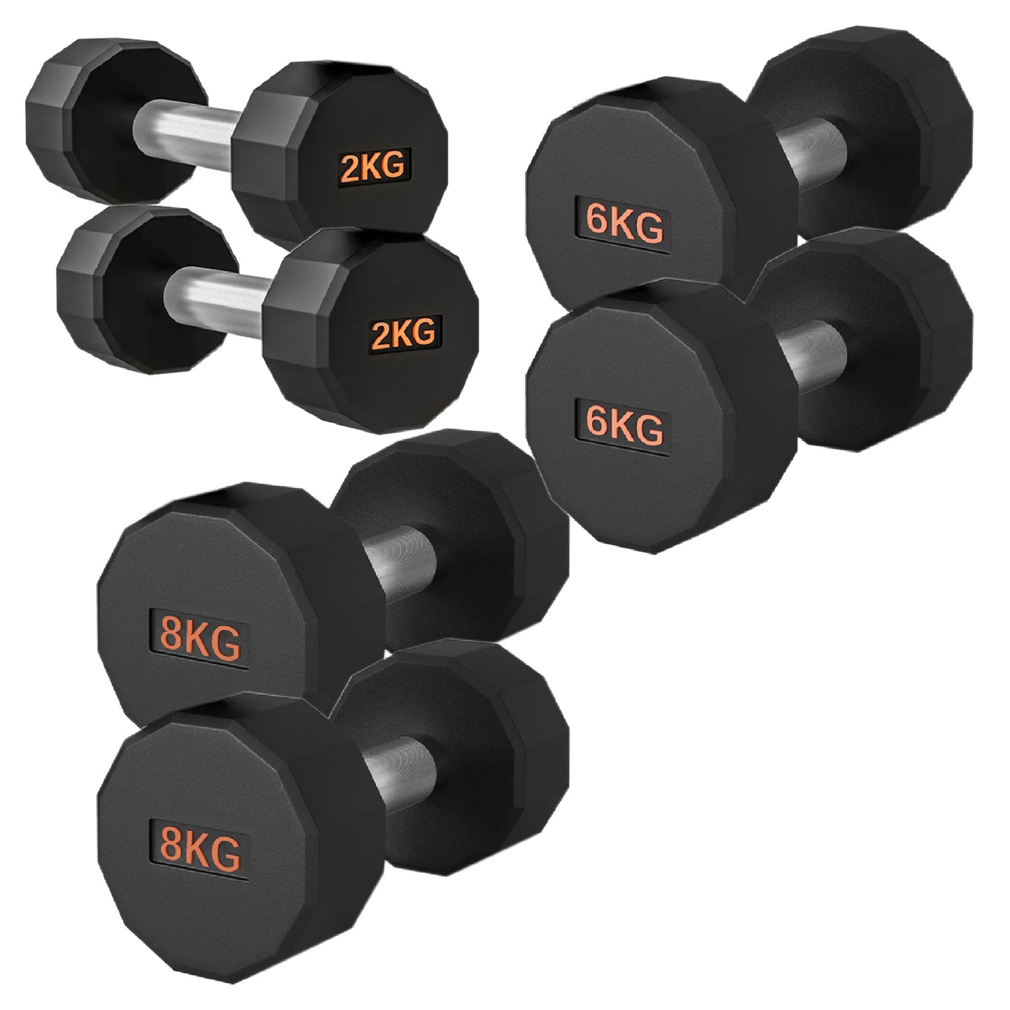 Premium Round Hex Dumbbell - Professional Fitness Equipment for Home and Commercial Gyms - Heavy-Duty Training Gear for Strength and Conditioning - High-Quality Exercise Accessories -