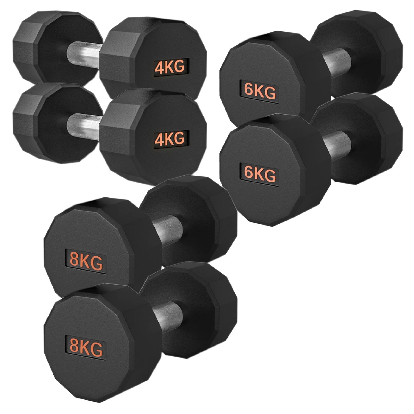 Premium Round Hex Dumbbell - Professional Fitness Equipment for Home and Commercial Gyms - Heavy-Duty Training Gear for Strength and Conditioning - High-Quality Exercise Accessories -