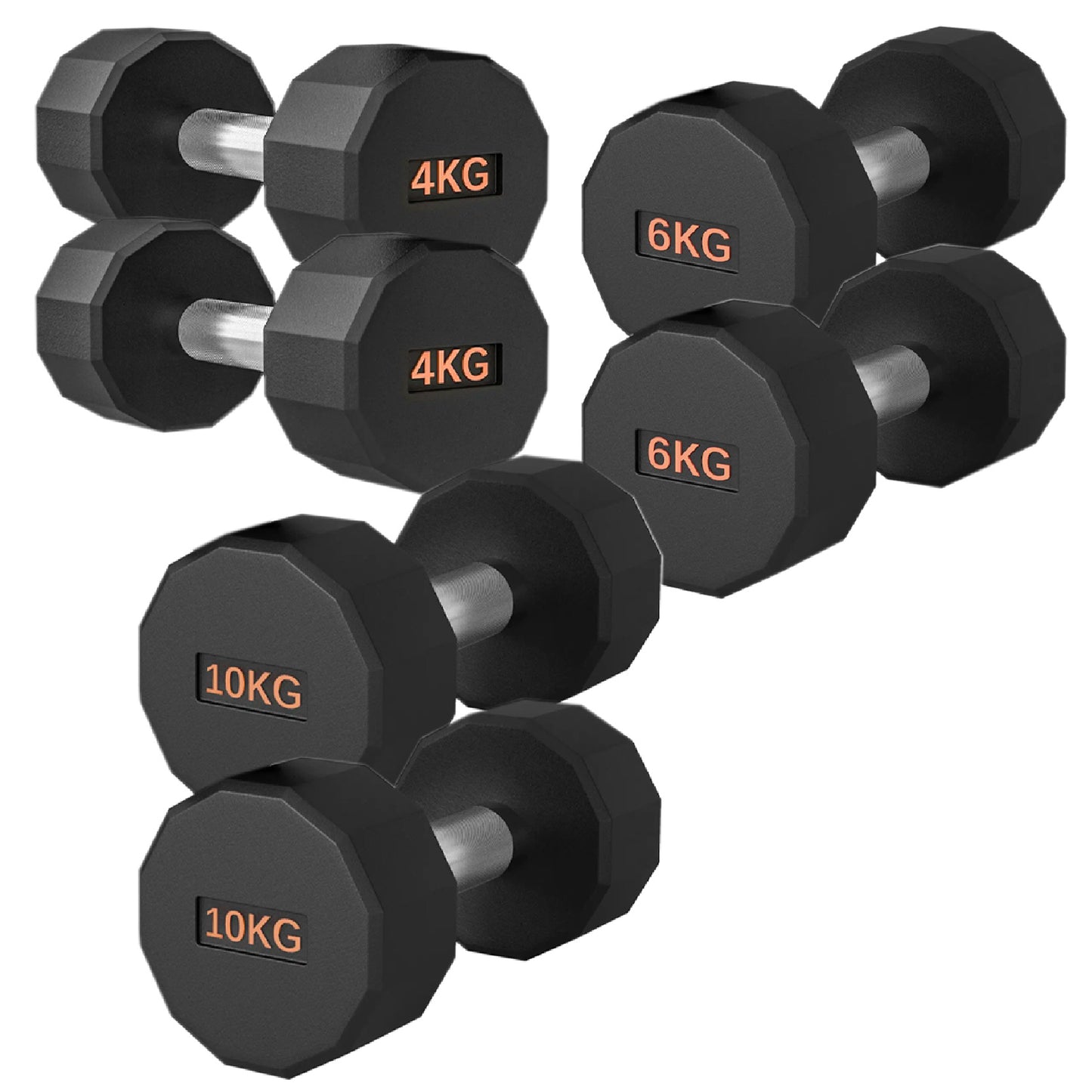 Premium Round Hex Dumbbell - Professional Fitness Equipment for Home and Commercial Gyms - Heavy-Duty Training Gear for Strength and Conditioning - High-Quality Exercise Accessories -