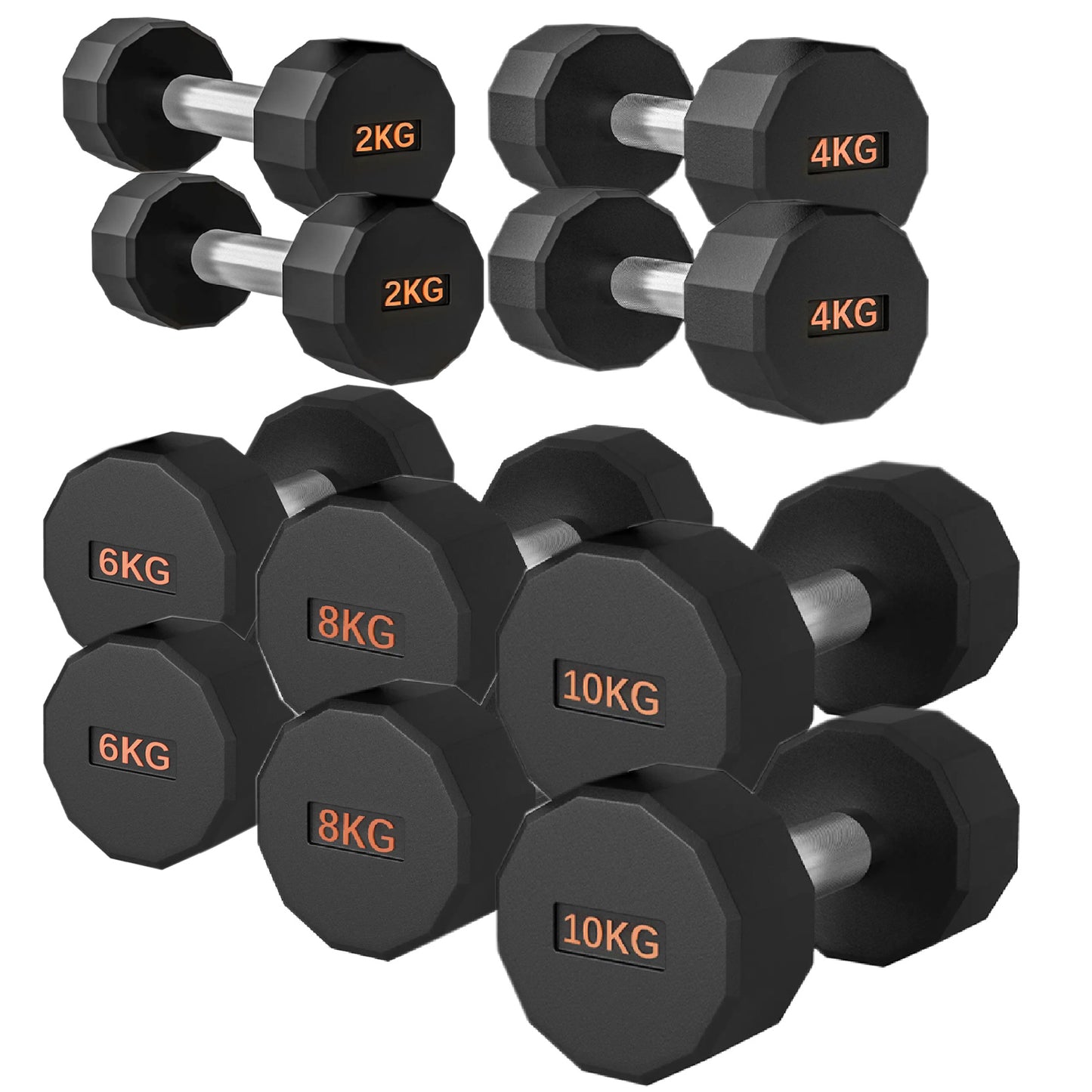 Premium Round Hex Dumbbell - Professional Fitness Equipment for Home and Commercial Gyms - Heavy-Duty Training Gear for Strength and Conditioning - High-Quality Exercise Accessories -
