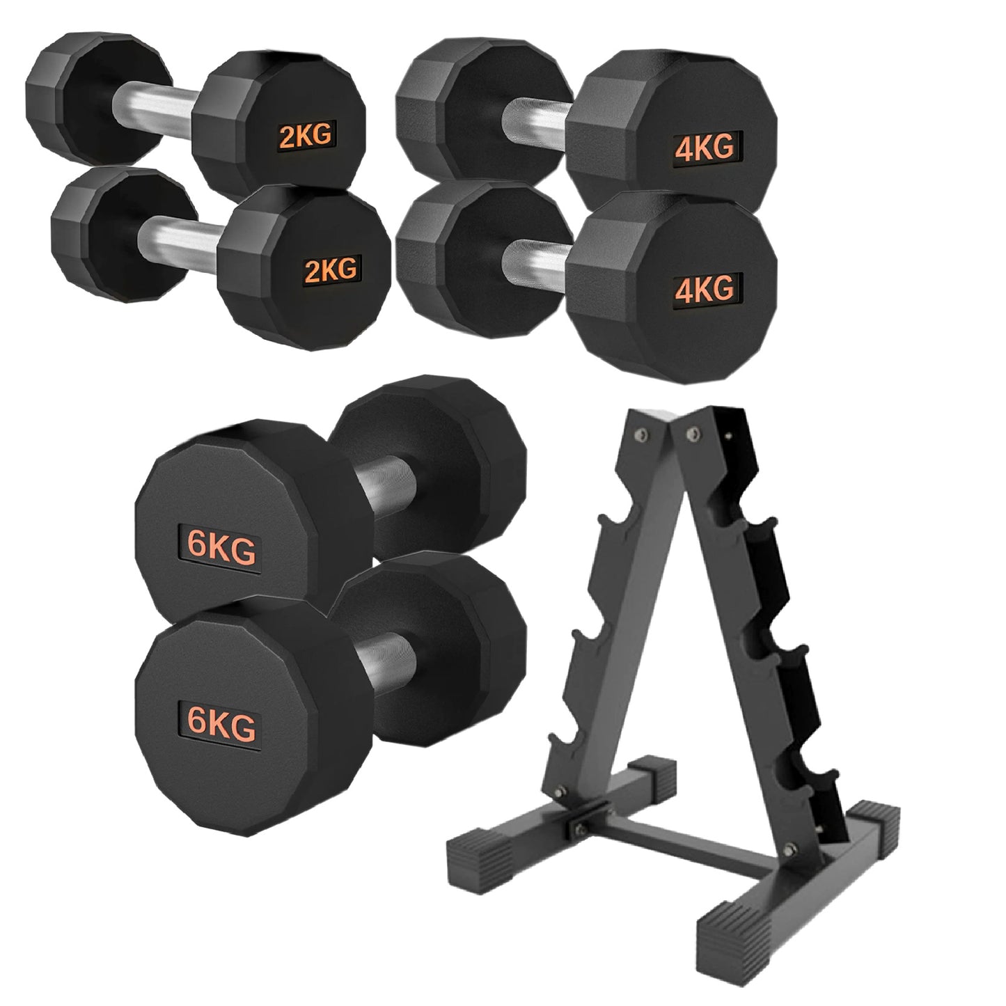 Premium Round Hex Dumbbell - Professional Fitness Equipment for Home and Commercial Gyms - Heavy-Duty Training Gear for Strength and Conditioning - High-Quality Exercise Accessories -